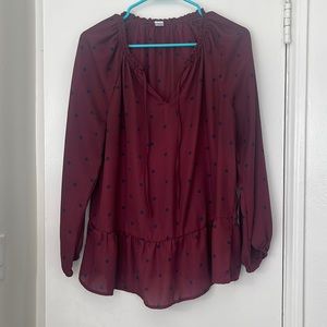 Old Navy Polka-Dot Blouse